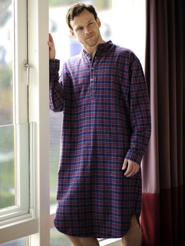 Pyjamas Chaussons Chaussettes Liquette en flanelle de coton - LV28 Purple Tartan