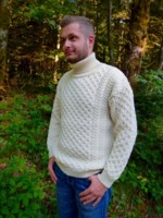 Homme Pull col roulé traditionnel